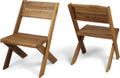 Acacia Wood Chairs Set of 2 H347140