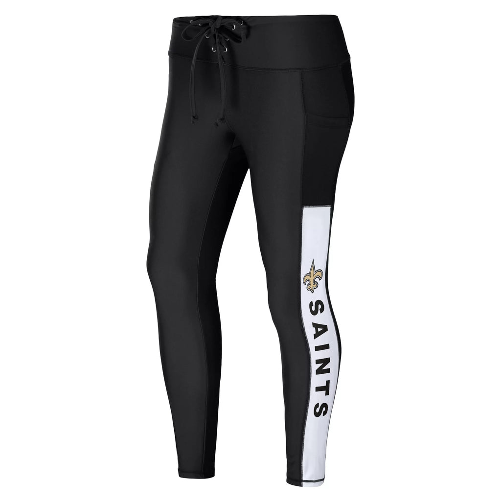 Black New Orleans Saints Leggings E5338