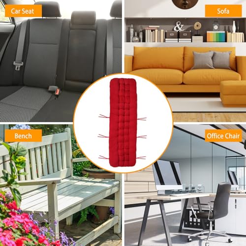 Sun Lounge Chair Cushions, 67 in Patio High Back Recliner Lounger Cushion with Ties, Thick Lounge Chaise Pads V76316