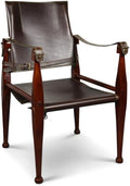 Bridle Leather Campaign Chair F6902