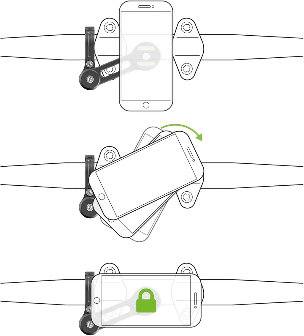 Aircraft Grade Aluminium Phone Mount for Motorcycles O60591