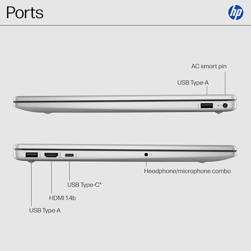 15.6 inch Laptop with HD Touchscreen Display, AMD Ryzen 5 7520U, 8 GB RAM, 512 GB SSD, AMD Radeon Graphics, Windows 11 Home, Natural Silver Y321511