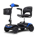 Red 4 Wheel Lightweight Electric Mobility Scooter with Extended Battery and Basket N16231
