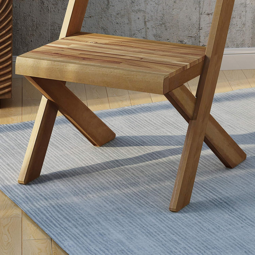Acacia Wood Chairs Set of 2 H347140