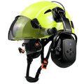 Safety Helmet with Visor Bluetooth Ear Muffs SNR 26dB Hard Hat Vented C5990