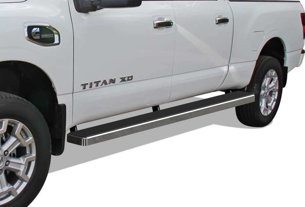 Black 4 inches Running Boards G136