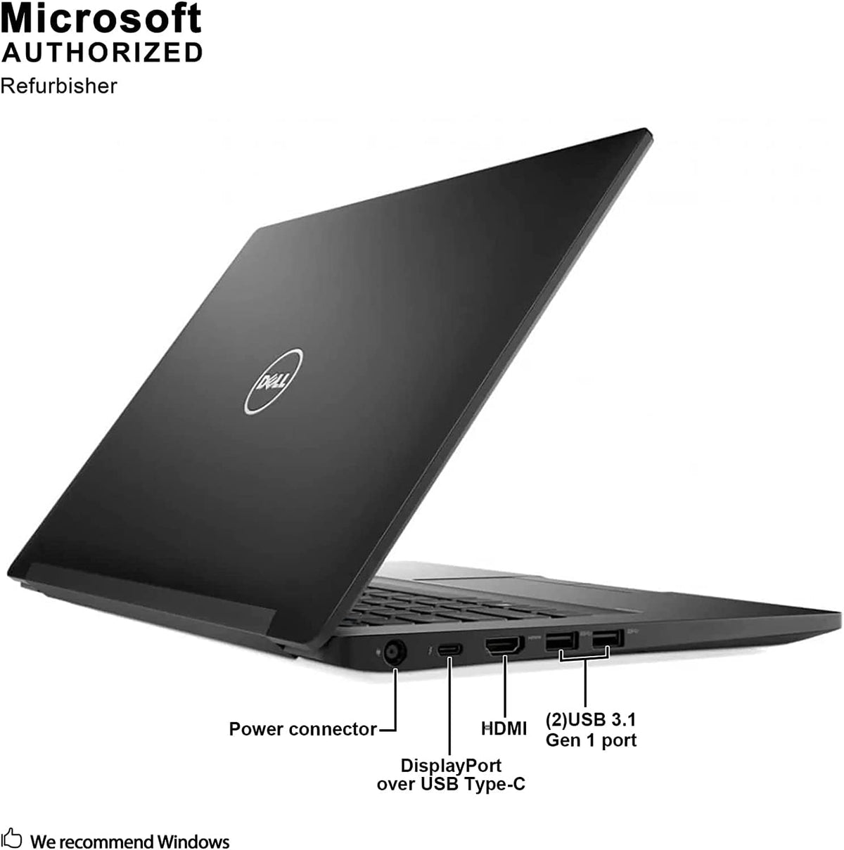 14" HD Business Laptop, Intel Core i5-7300U 2.60 GHz, 16GB DDR4 RAM 256GB M.2 SSD, Webcam, Windows 10 Pro 64 Bit J457