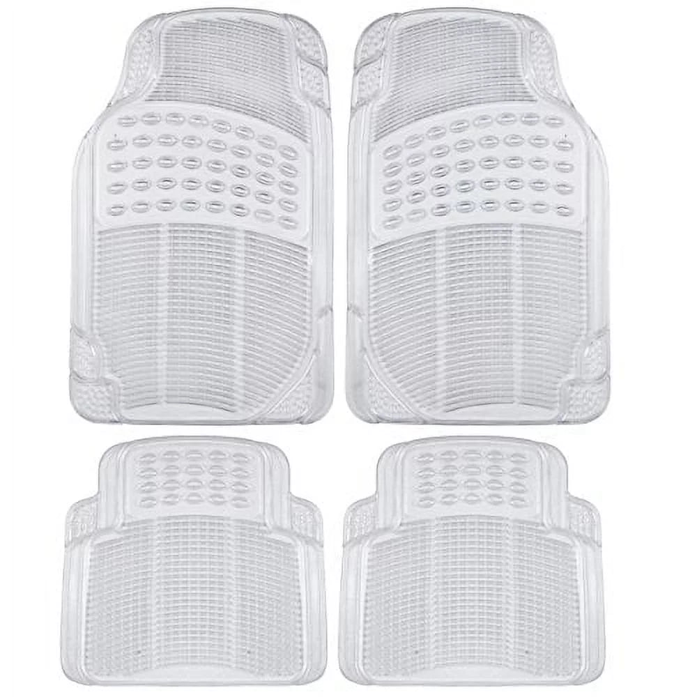 Clear Car Floor Mats, 4 Pieces Set Trimmable G65239