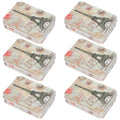 6 Pcs Clear Desktop Storage Boxes C537