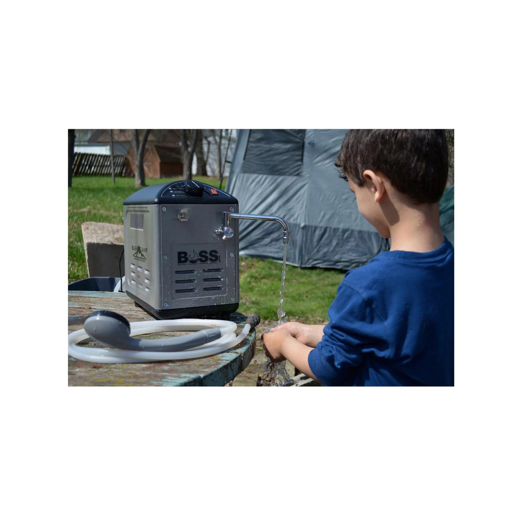 Battery Operated Shower System with 10-Feet Hose A554