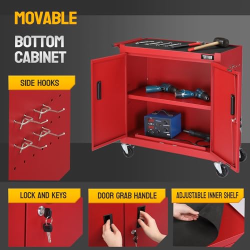 Red & Black 5-Drawer Rolling Tool Chest X584688