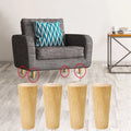 Hardwood Sofa Replacement Legs 6 Inch 4Pcs Y467