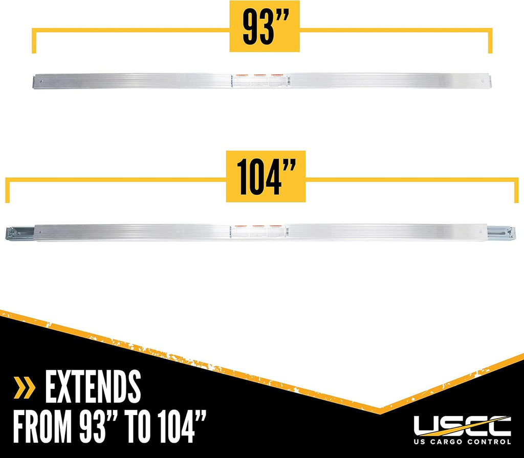 Adjustable Aluminum E Track Load Bar 4 Pack O71714