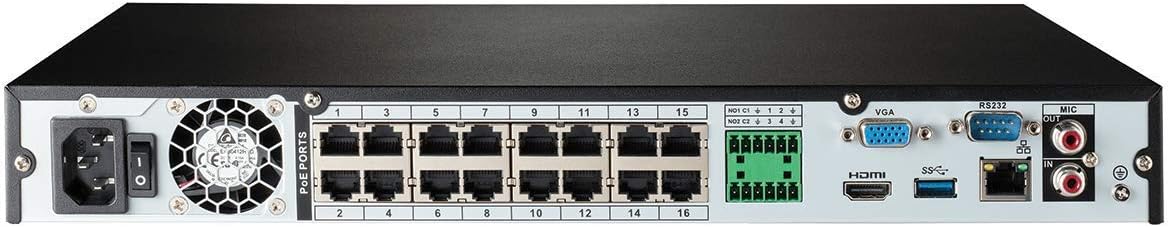 4K Security Camera System, 16-Channel 3TB NVR with 8 Indoor/Outdoor Wired IP POE Metal Cameras Y381
