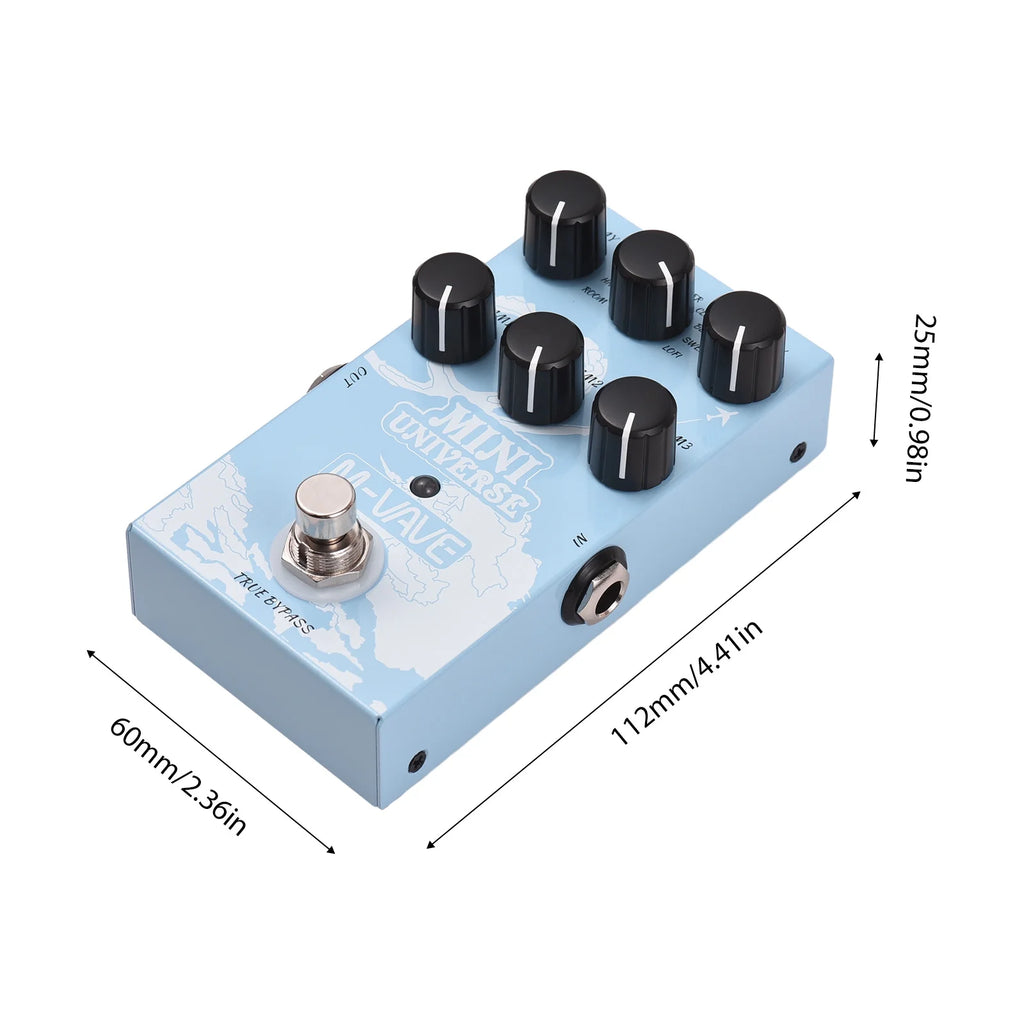 MINI UNIVERSE 9 Mode Reverb Guitar Effect Pedal W9946