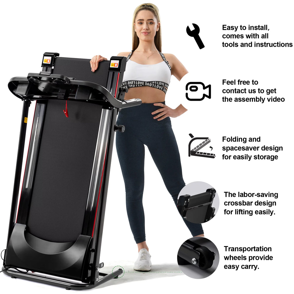 2.5HP Folding Treadmill with Incline G168
