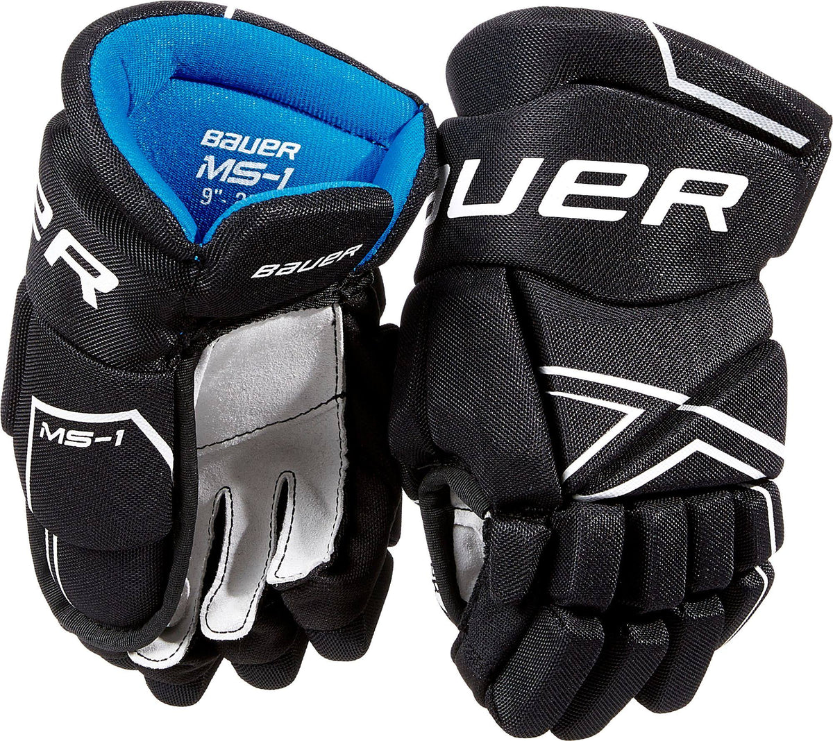 Junior Ice Hockey Gloves, Size 12, Black W93472
