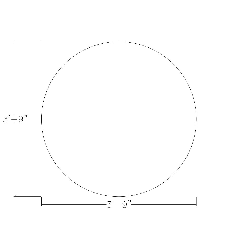 4 Person Round Pedestal Table P56924