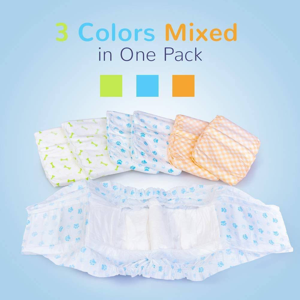 Pet Soft Disposable Male Wrap Dog Diaper 72 Count Z213703