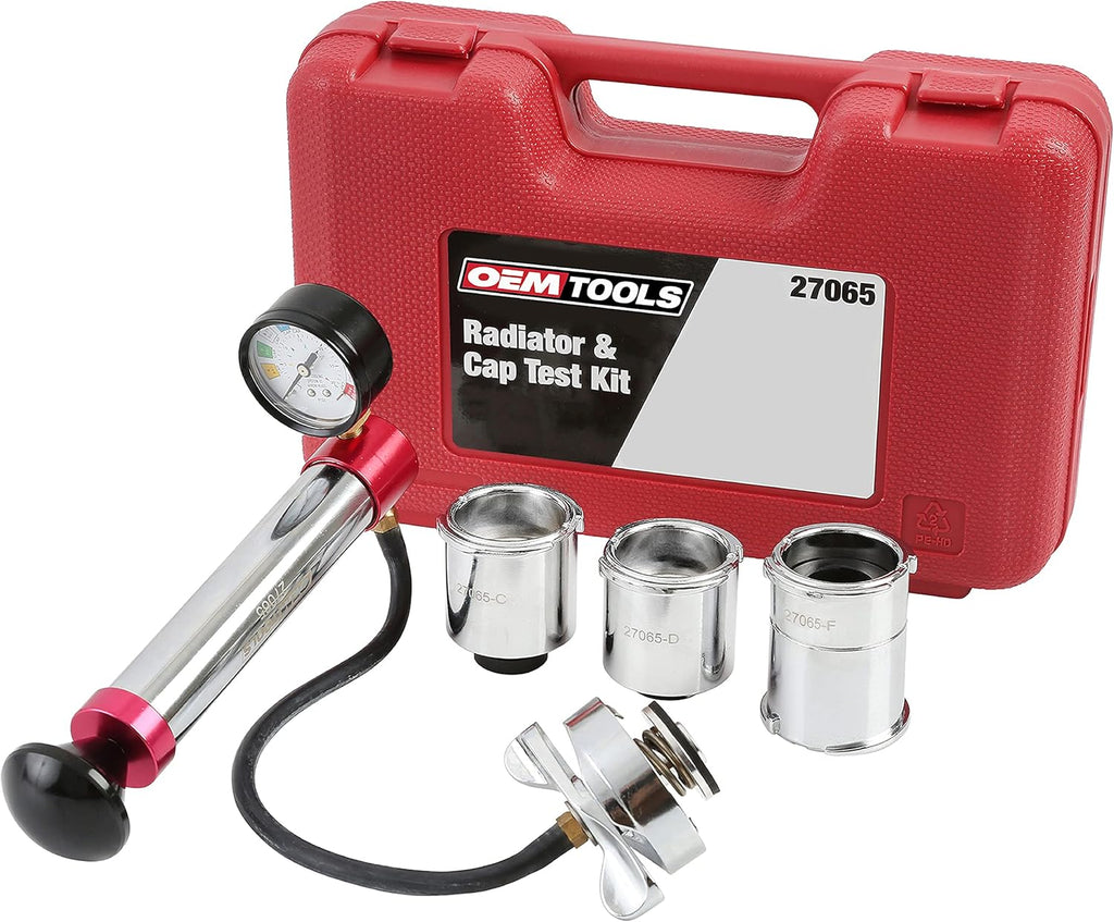 Radiator and Cap Test Kit, Pressure Tester for Coolant System L261