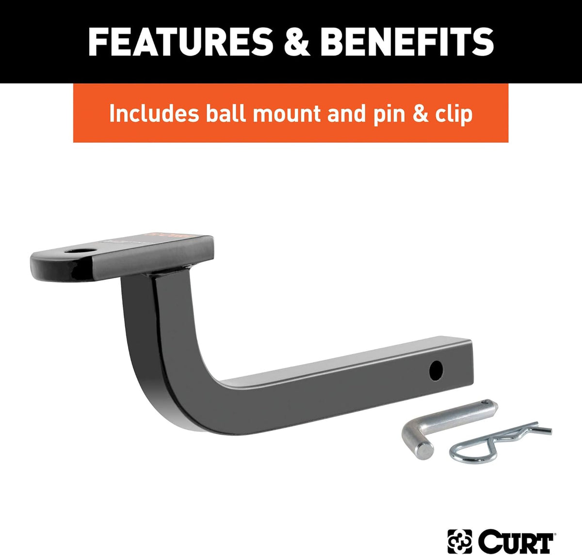 Class 2 Trailer Hitch with Ball Mount, 1-1/4-Inch Receiver X985784