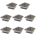 Vintage Bronze Outdoor 4 x 4 Solar 5-LED Post Deck Cap Square Fence Light P5880