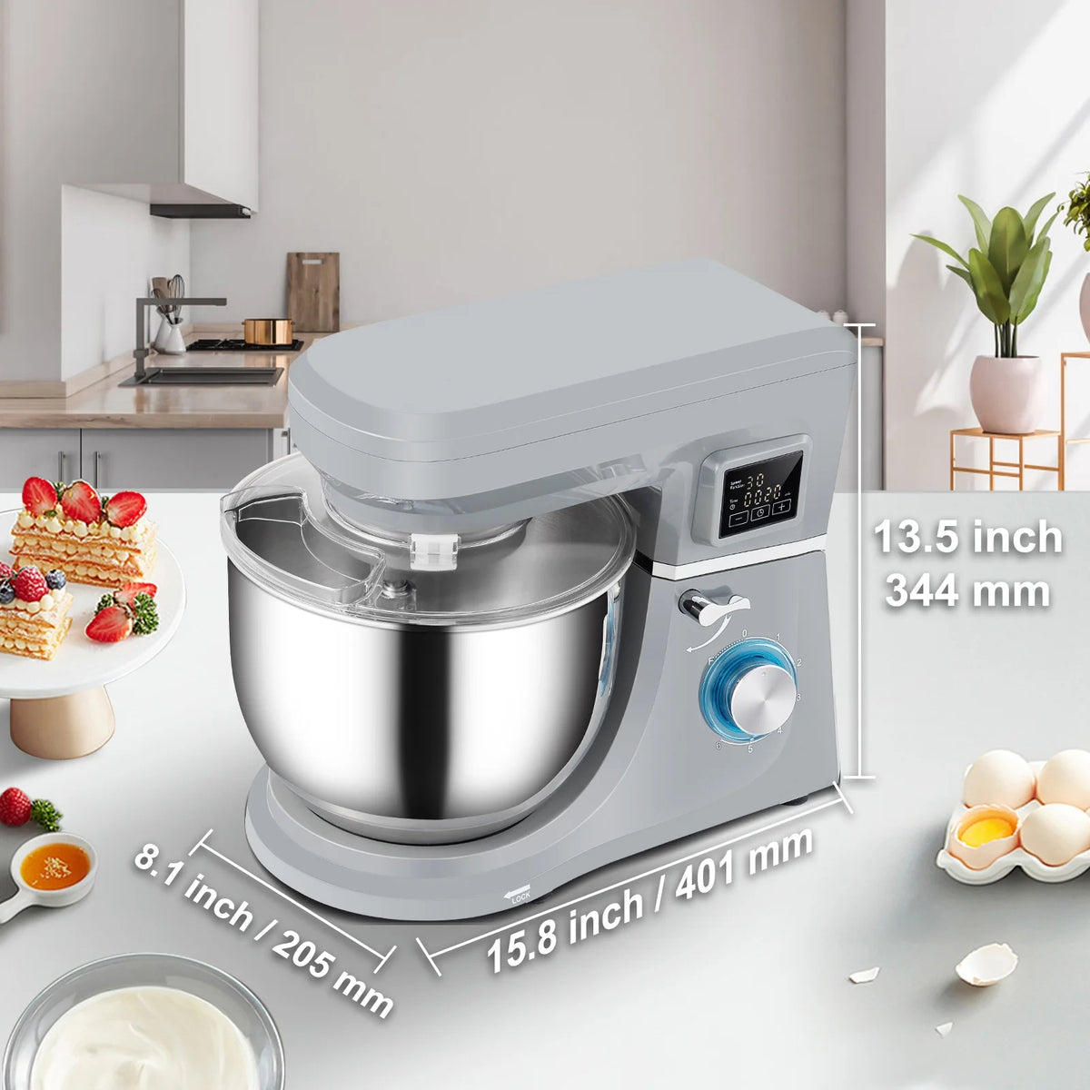 6-Speed Tilt-Head 7.4 Qt 450W Stand Mixer A9469