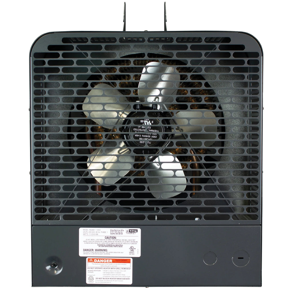 2-Stage Electric Garage Heater with Remote Sensor, 5KW / 240V, Gray R238