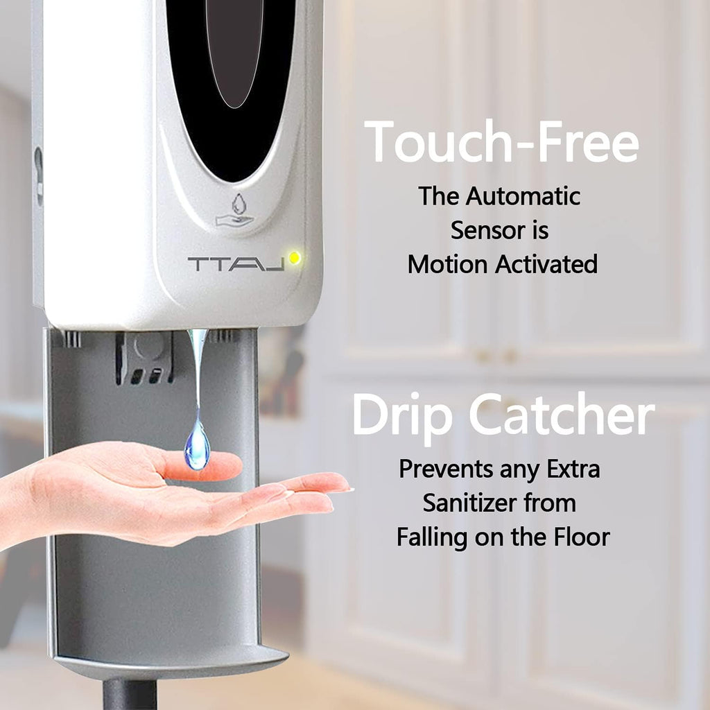 Touchless Hand Sanitizer Dispenser with Stand and 3 Nozzles M198578