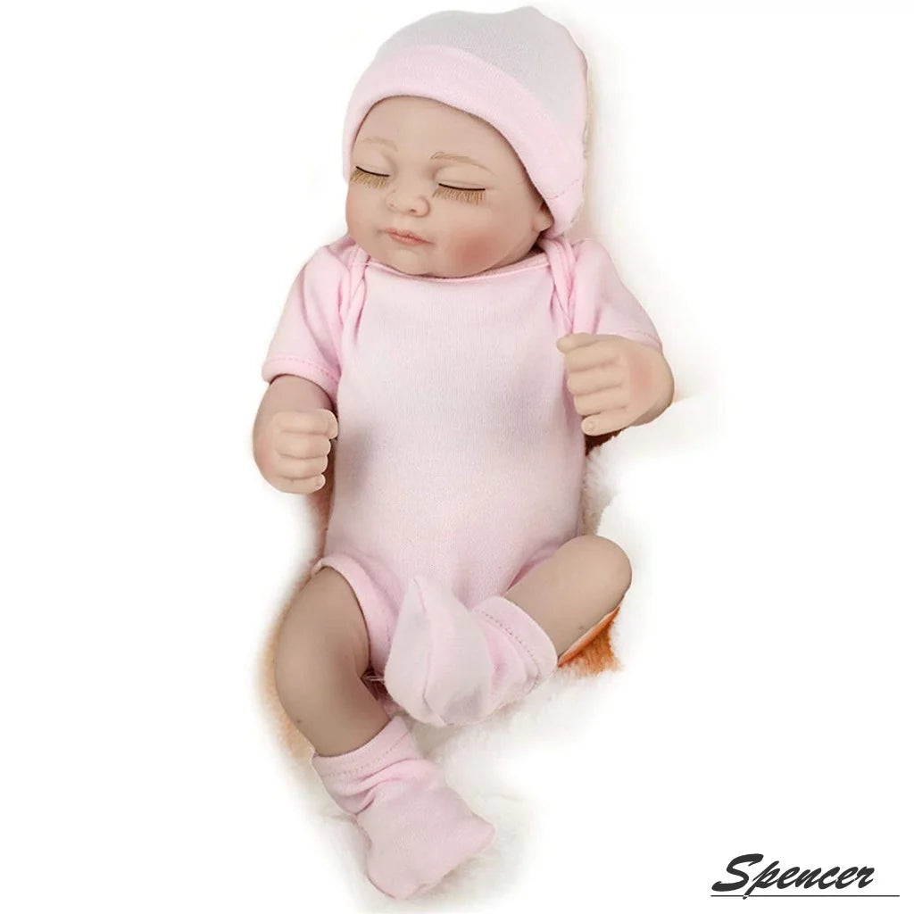 11" Lifelike Silicone Vinyl Newborn Baby Doll J733106