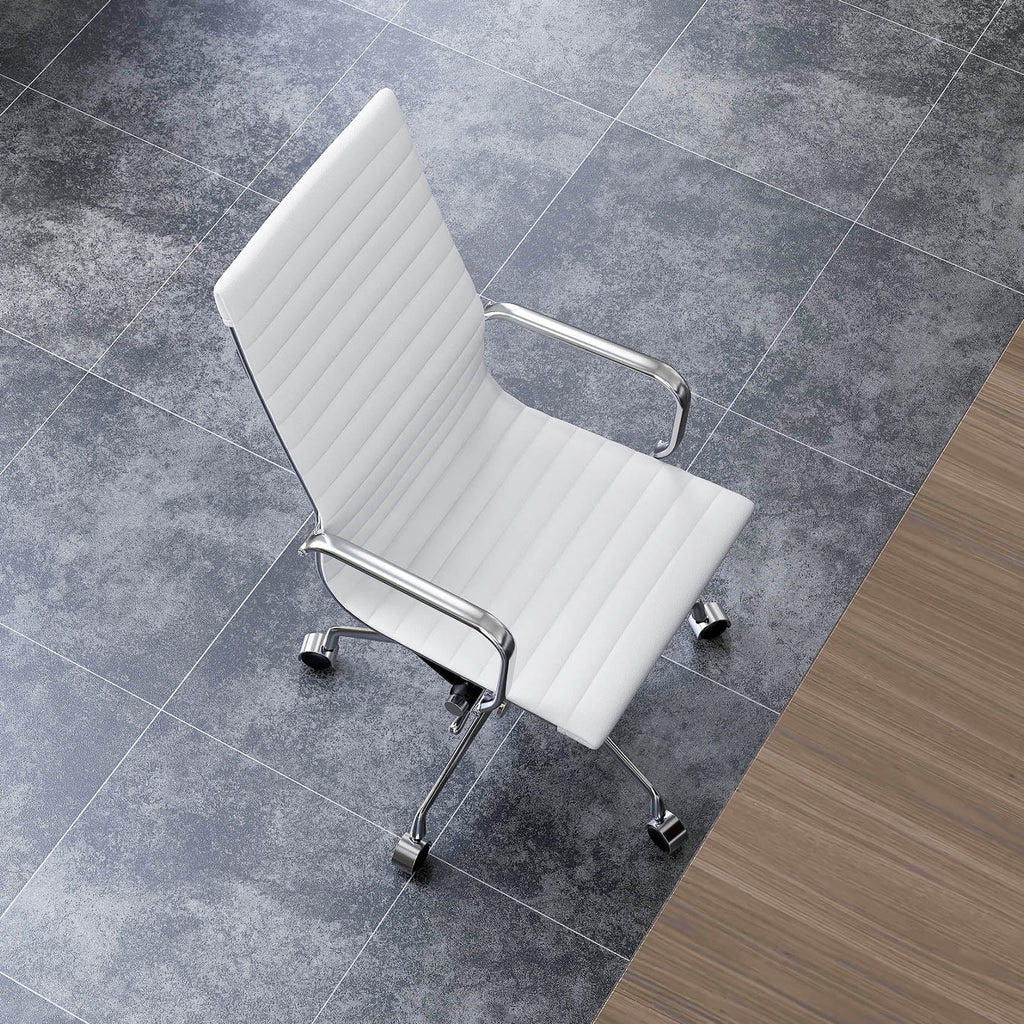 Black Adjustable Vegan Leather Executive Office Chair E60495