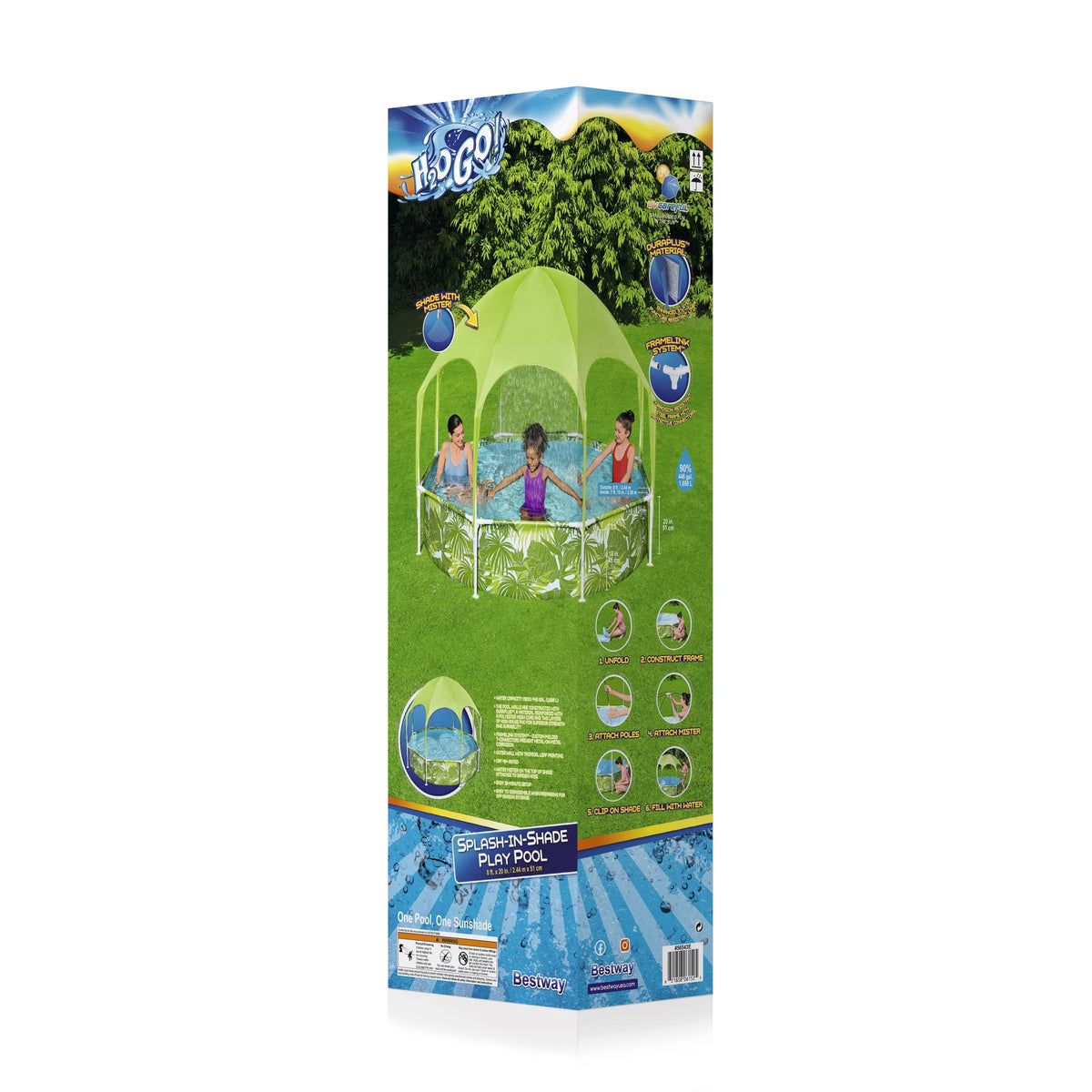 8 ft. x 20 in. Round Above Ground Pool Set R88197