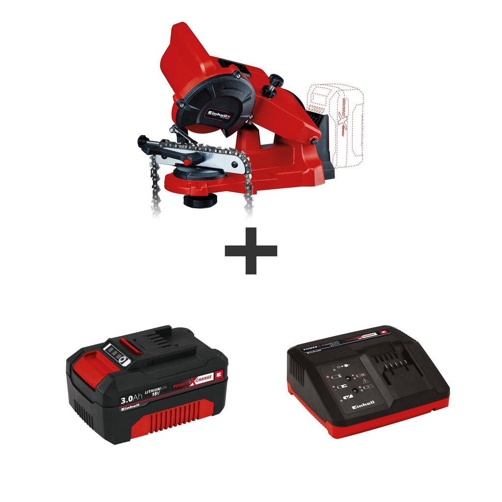 Cordless Chainsaw Sharpener with 3.0-Ah Battery and Charger U49147