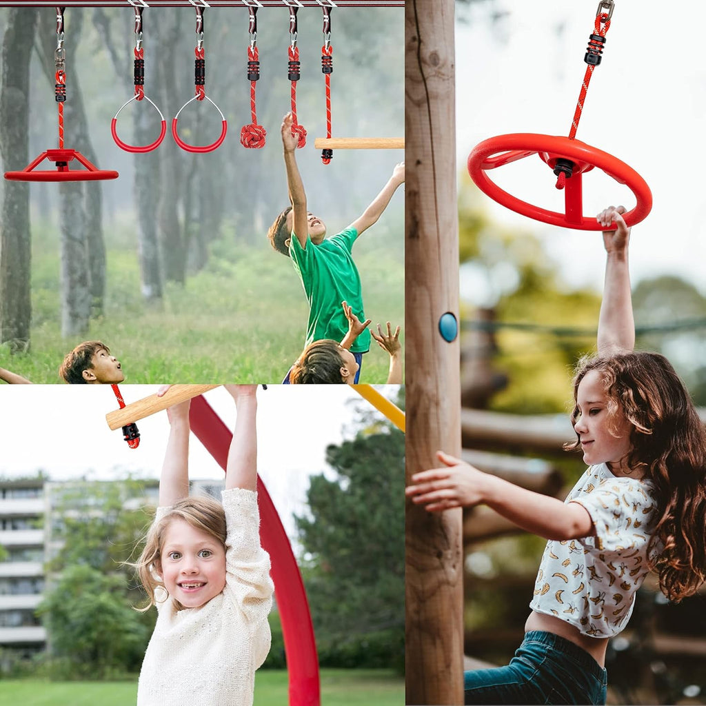 50FT Ninja Warrior Obstacle Course Outdoor Playset L703580