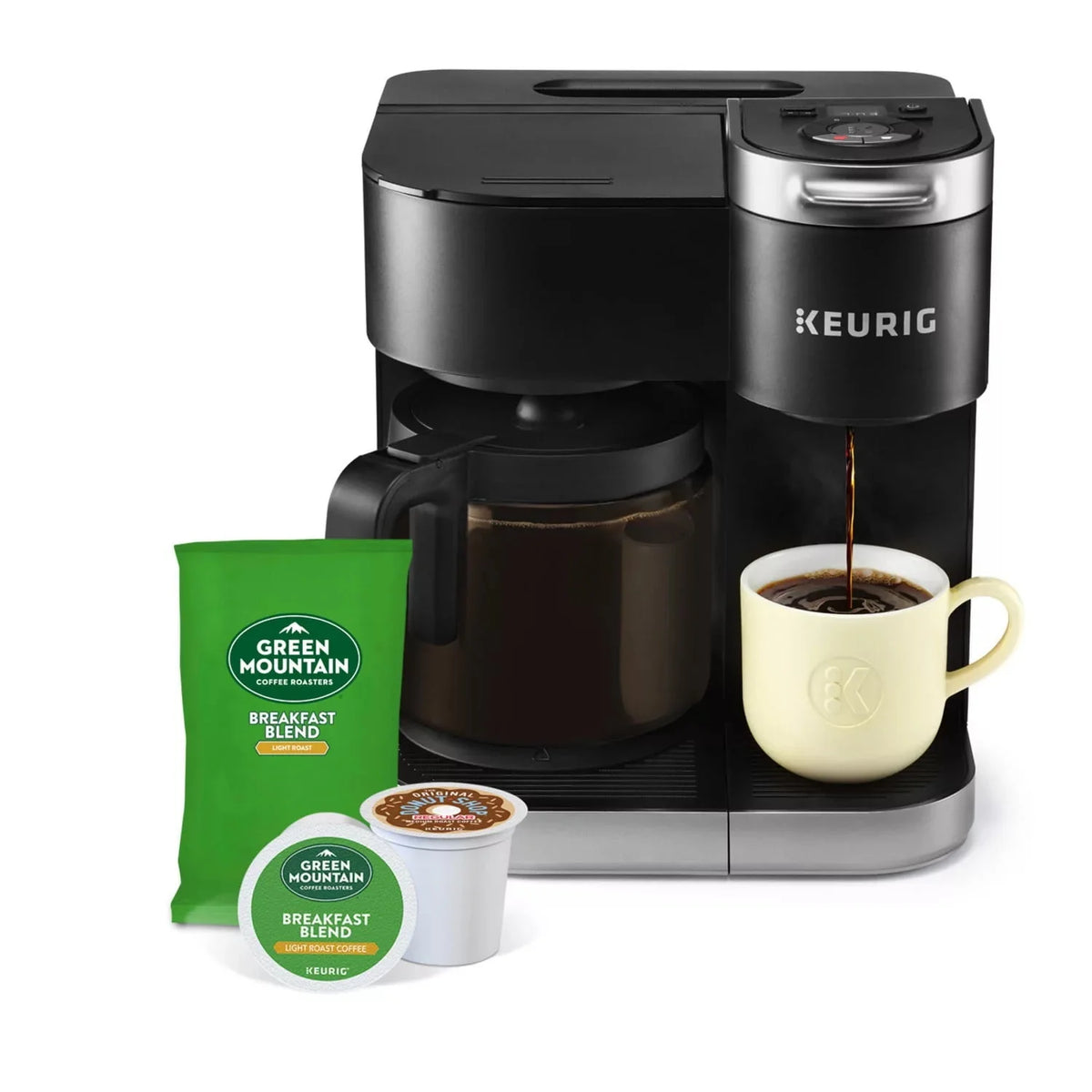 Single Serve and Carafe Coffee Maker A41643
