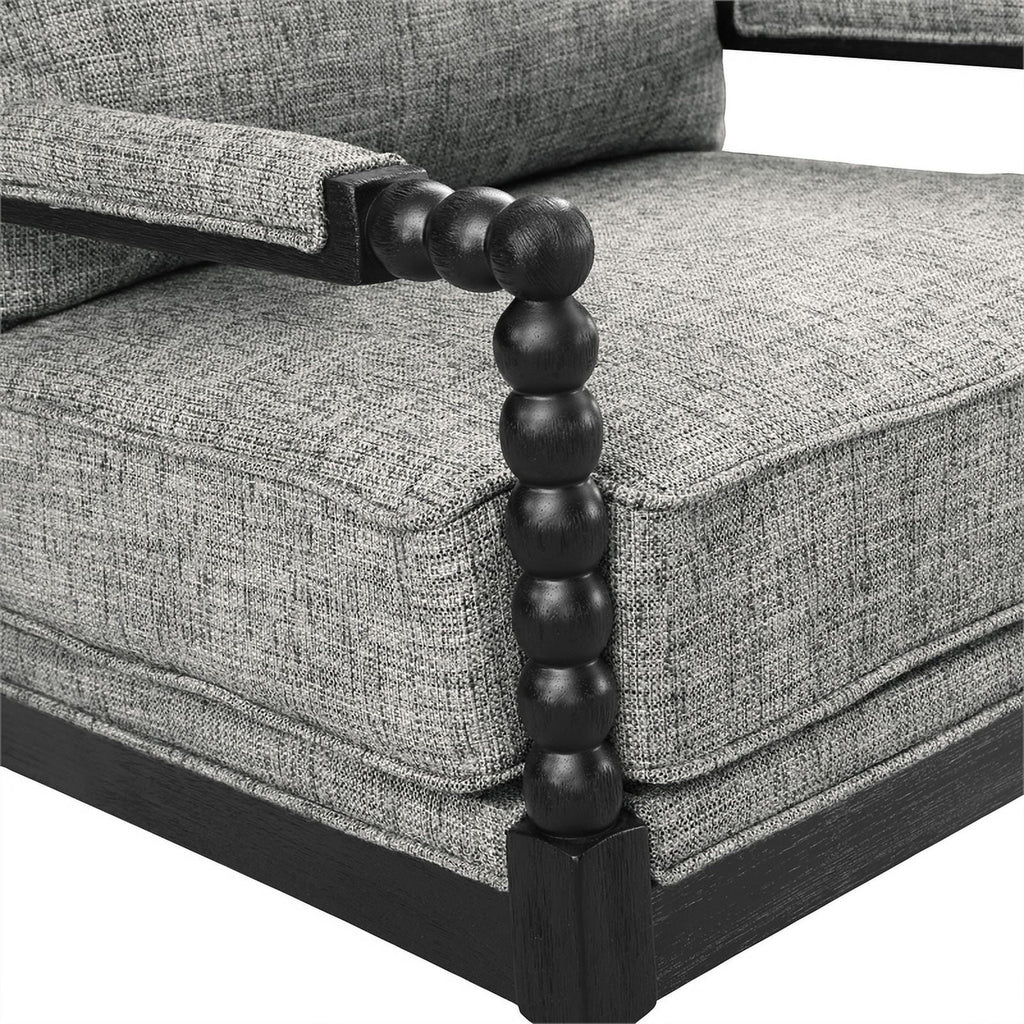 Graphite Black Fabric Chair B60143