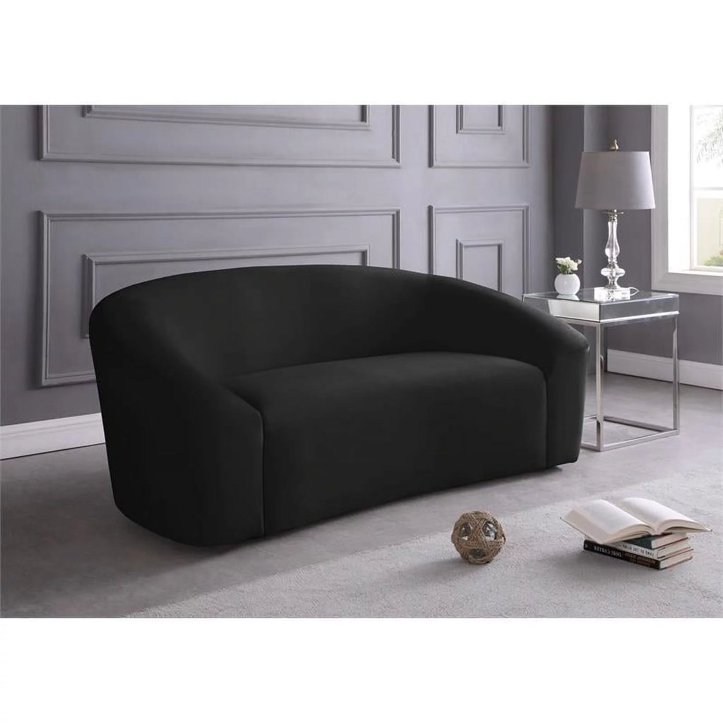 Black Velvet Loveseat B427519