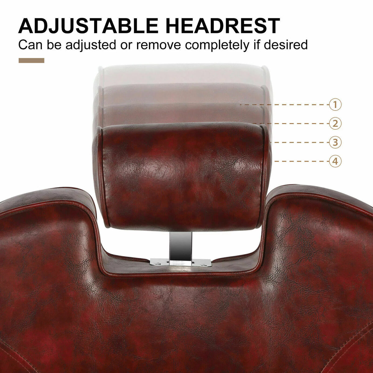 Hydraulic Red Recliner Barber Chair P433