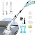 Electric Spin Scrubber with Adjustable Extension Handle & 4 Replaceable Brush Heads U785102