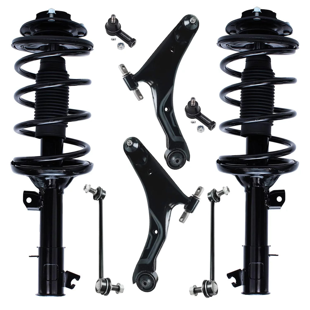 Front Strut Lower Control Arm Sway Bar Tie Rod 8pc Set S87113