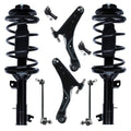 Front Strut Lower Control Arm Sway Bar Tie Rod 8pc Set S87113
