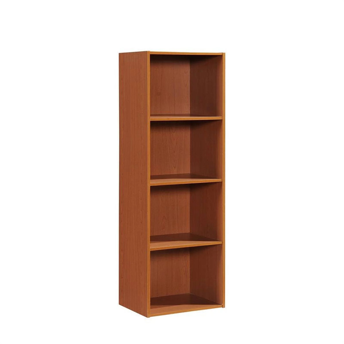 Four Shelf Wooden Bookcase in Cherry Finish J5436