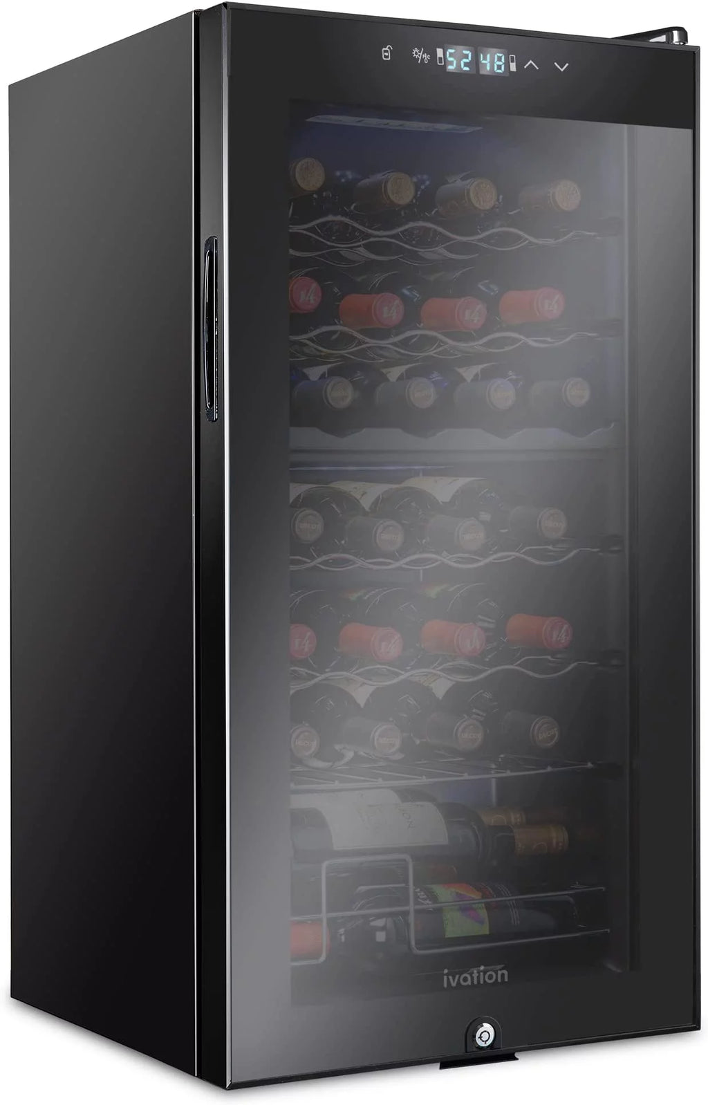 28 Bottle Compressor Wine Cooler Refrigerator J6561