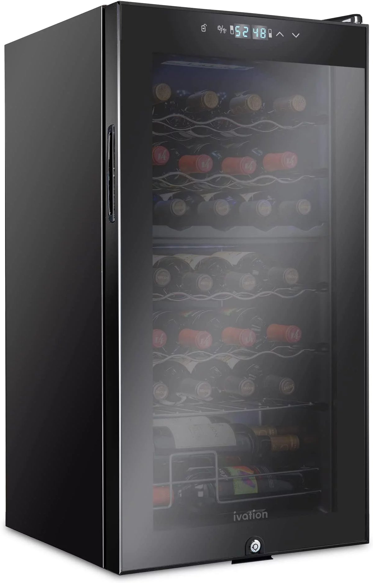 28 Bottle Compressor Wine Cooler Refrigerator J6561