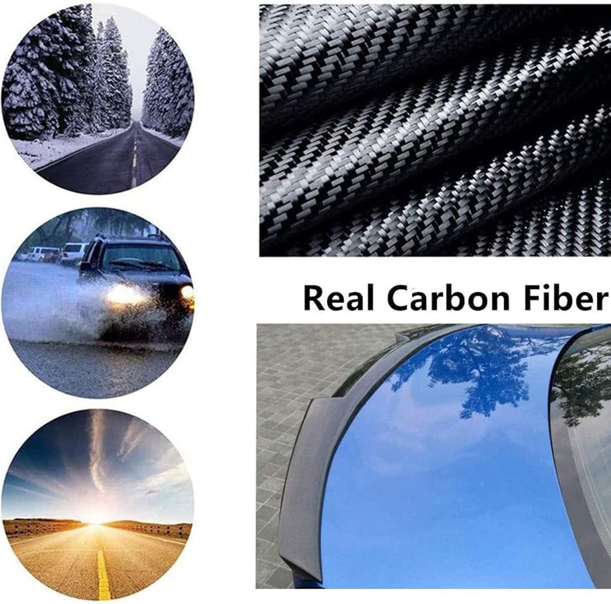Rear Spoiler Trunk Wing for Audi A3 S3 RS3 8V 4 Door Sedan 2014-2020 (Real Carbon Fiber) T452
