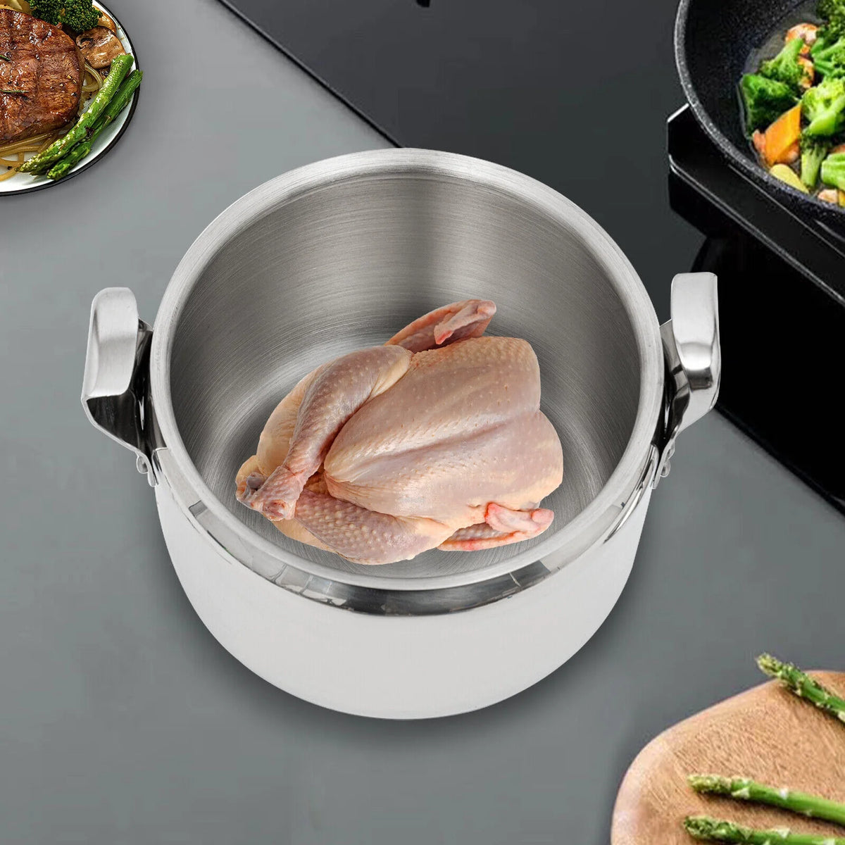 3L 304 Stainless Steel Mini Pressure Cooker R1061