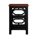 Cherry and Black Wood End Table H76307