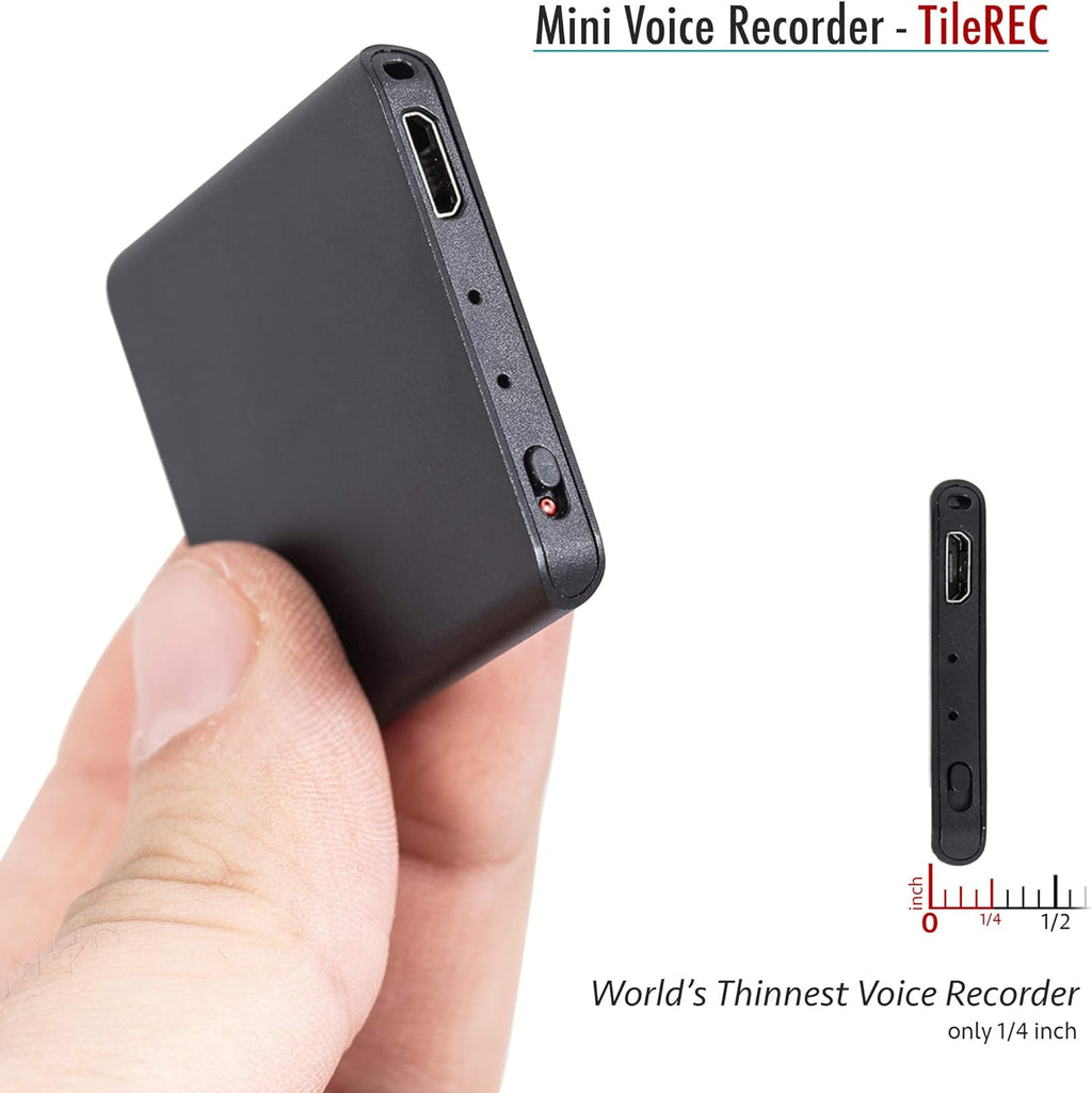 Slimmest Voice Activated Recorder, 145 Hours Recording Capacity, MP3, 24 Hours Battery, Metal Case, Pack of 2 S5615