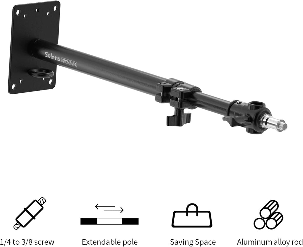 2 Pack Camera Mount Boom Arm with 3/8 1/4 Thread Y138