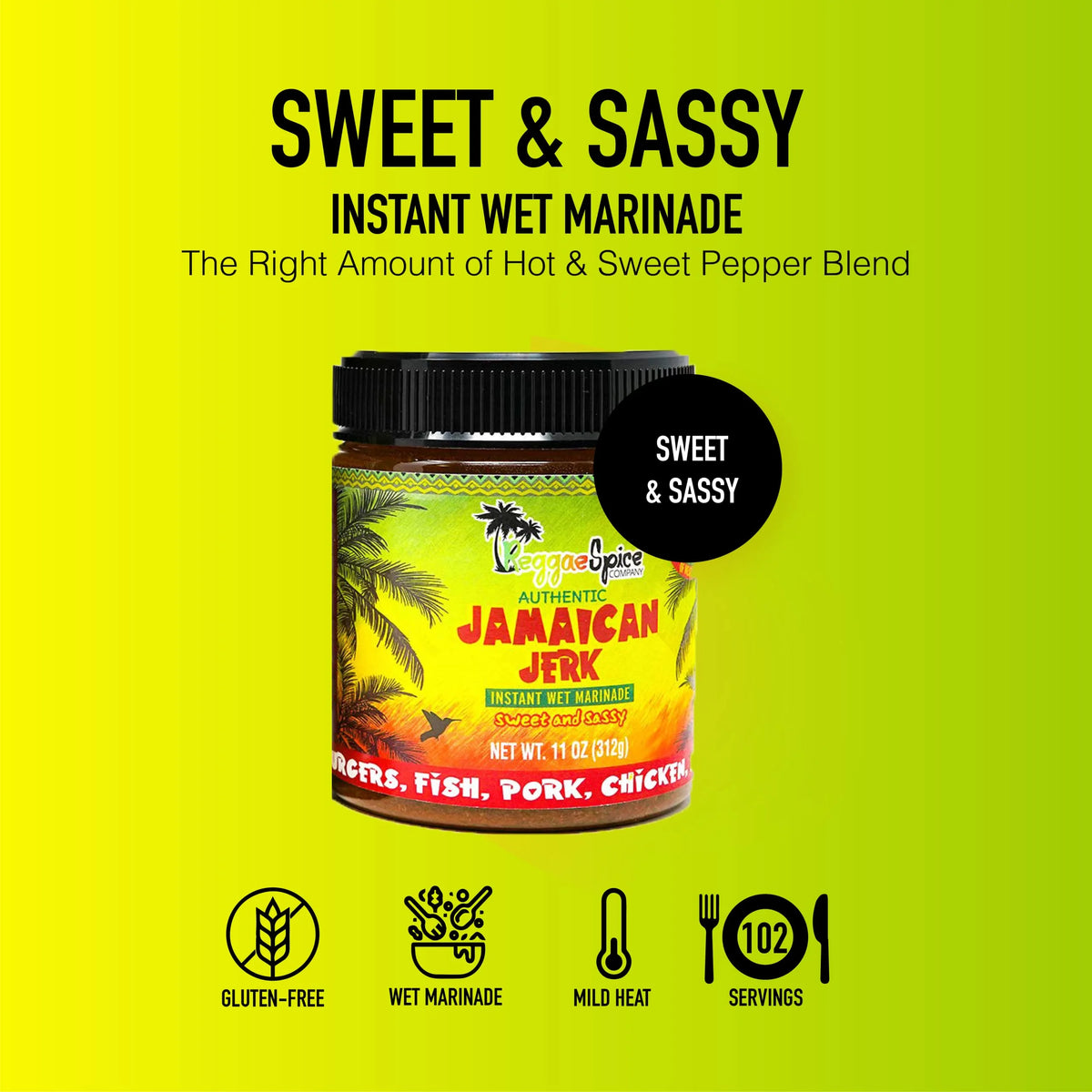 Jamaican Jerk Seasoning Wet Rub Marinade Sauce 3 Pack I81941